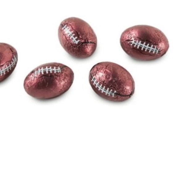 Solid Milk Chocolate Footballs Sport Favor Foil WrappedSuper Bowl 10lbs